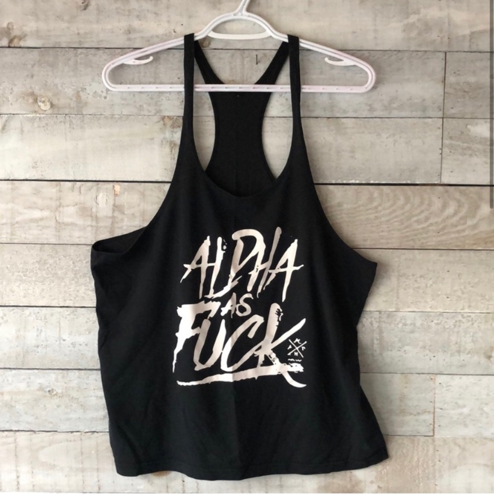 Unisex Alpha AF racerback tank